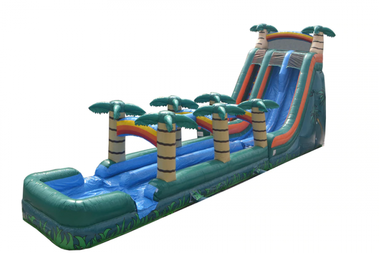 22ft Dual Lane slide/ with slip&slide attachment